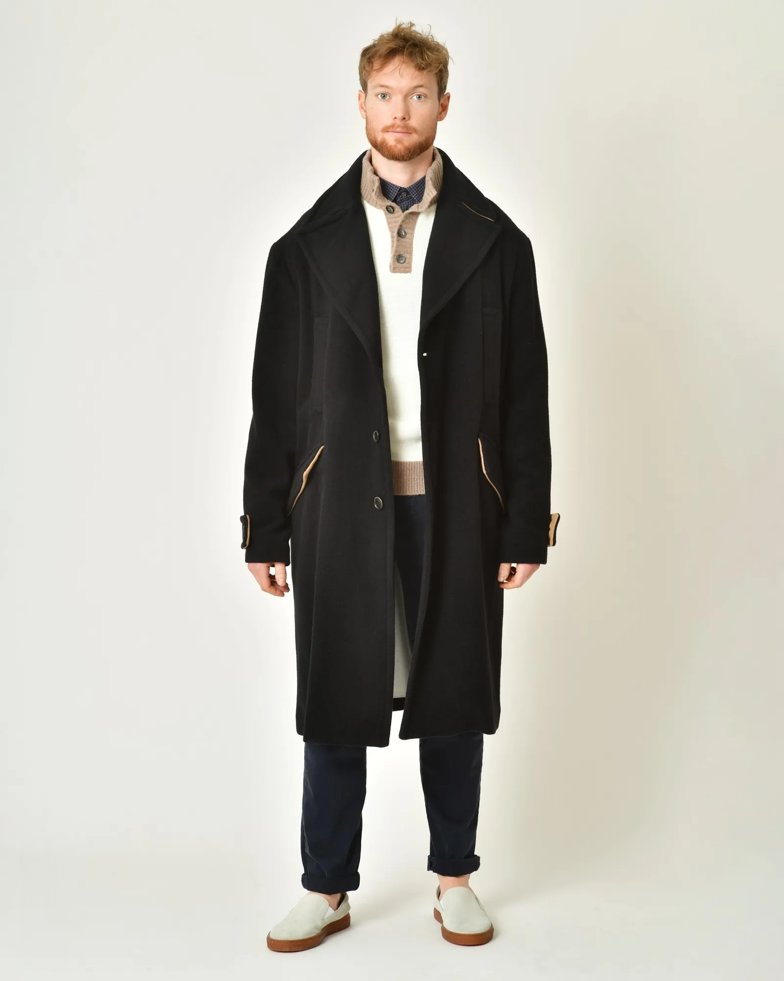 Manteau long en laine mélangée Xagon Man 