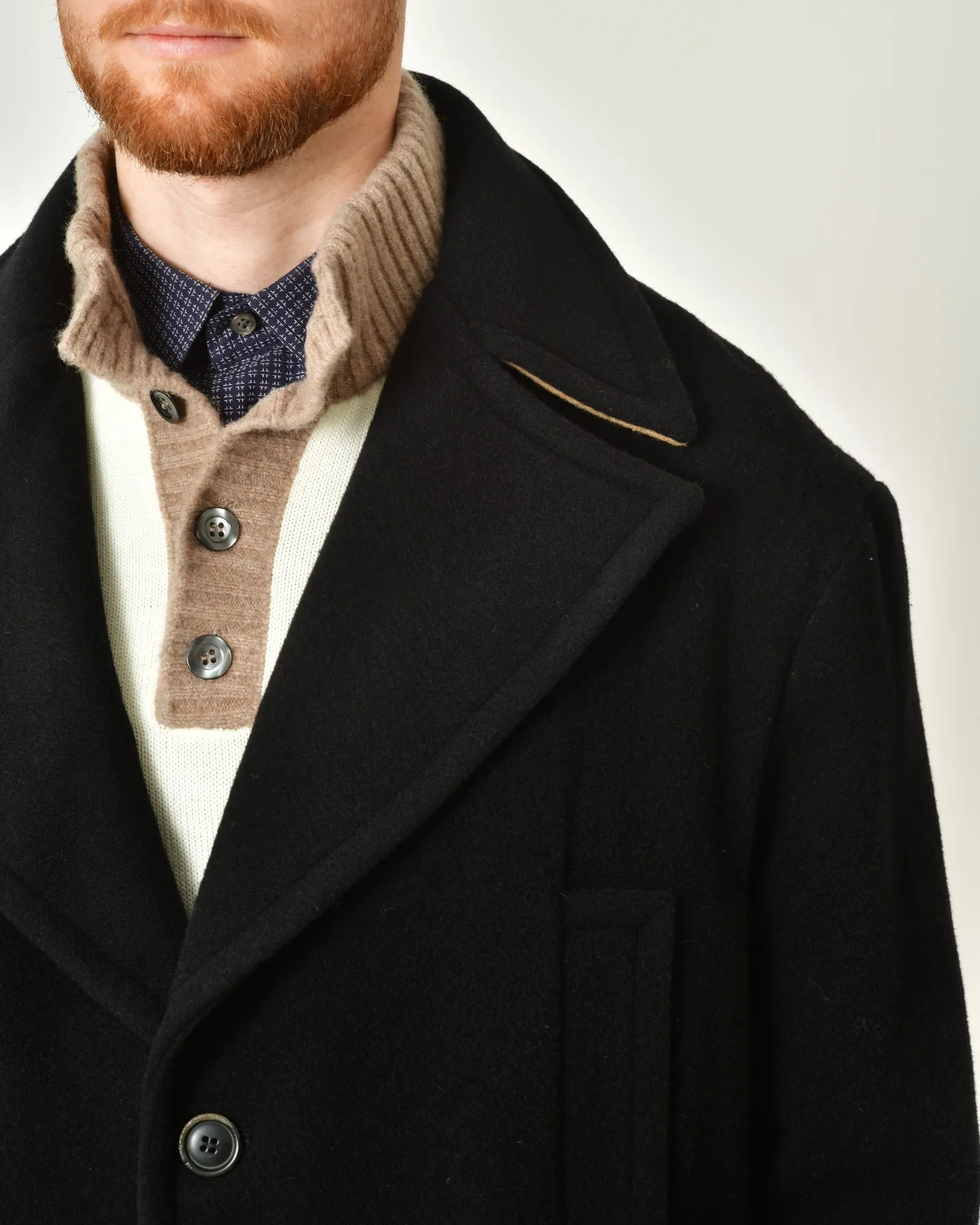 Manteau long en laine mélangée Xagon Man 