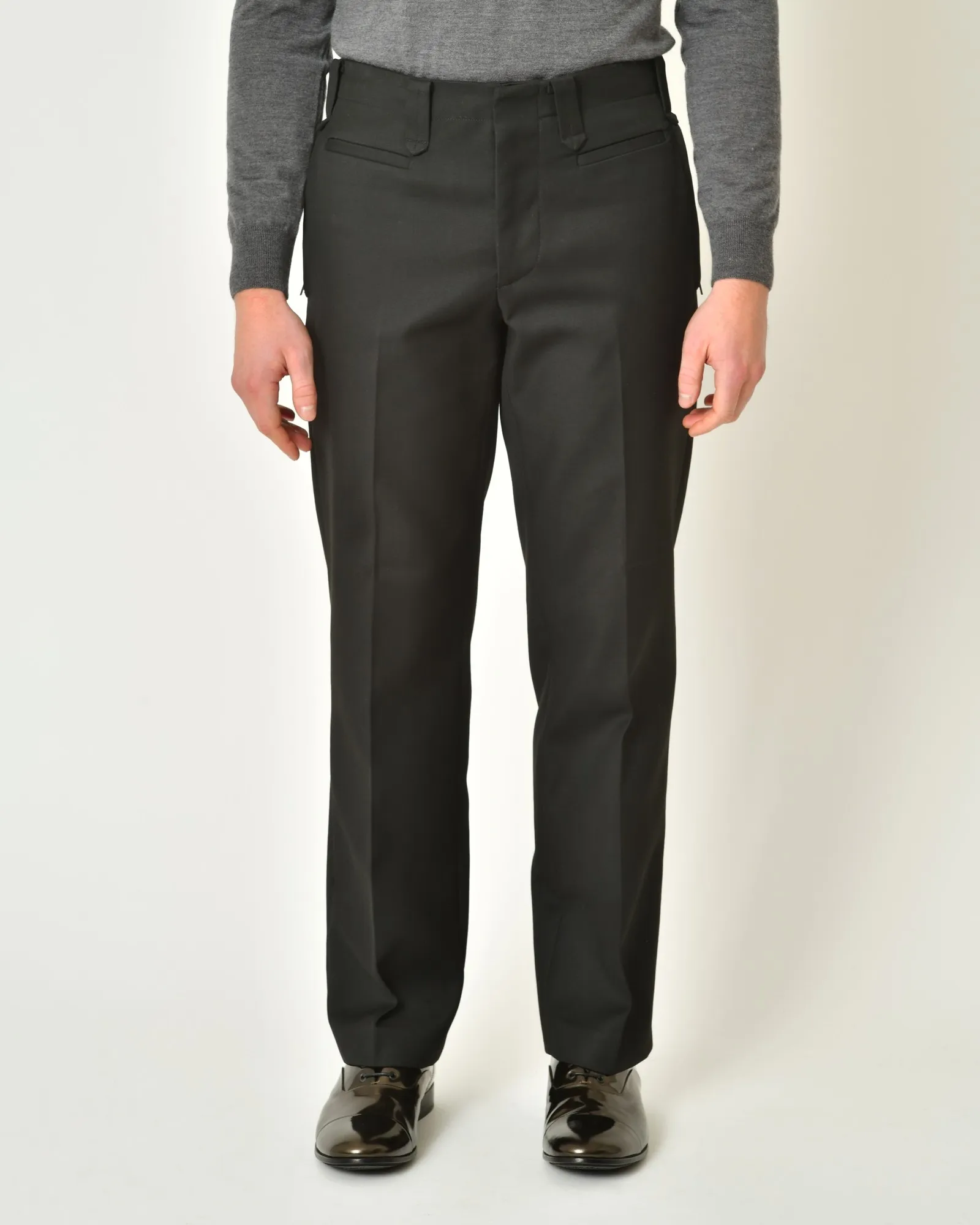 Pantalon noir à coupe droite Malloni 