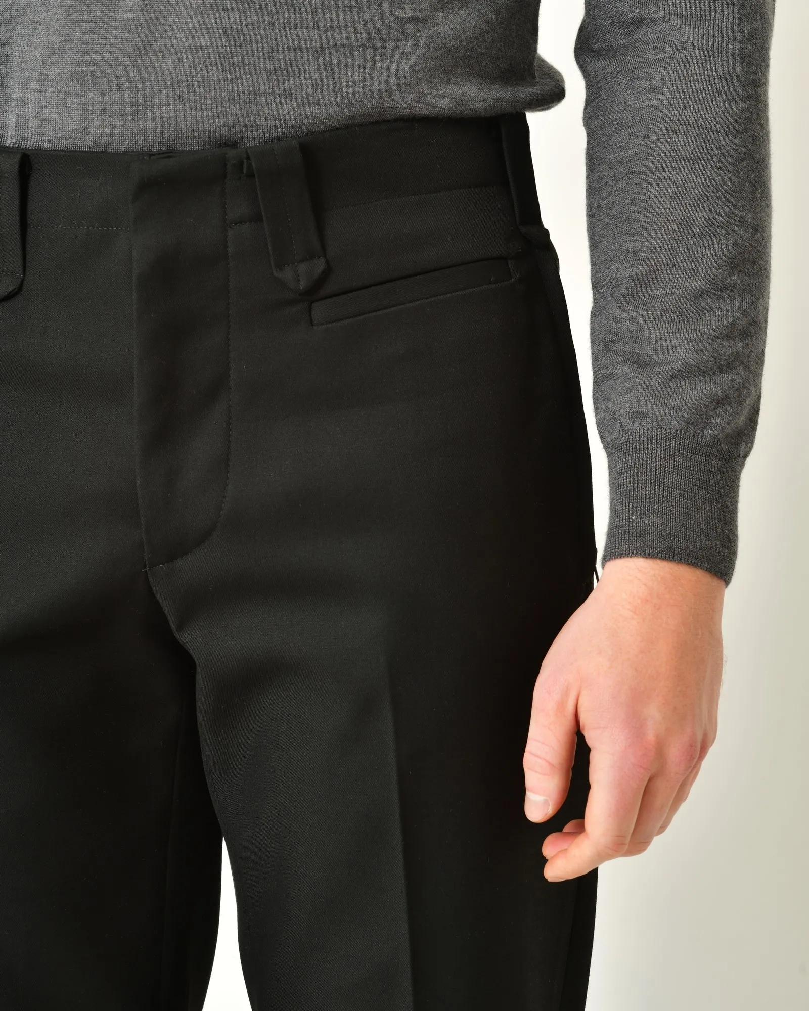 Pantalon noir à coupe droite Malloni 