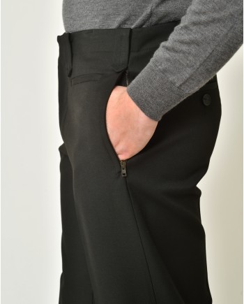 Pantalon noir à coupe droite Malloni 