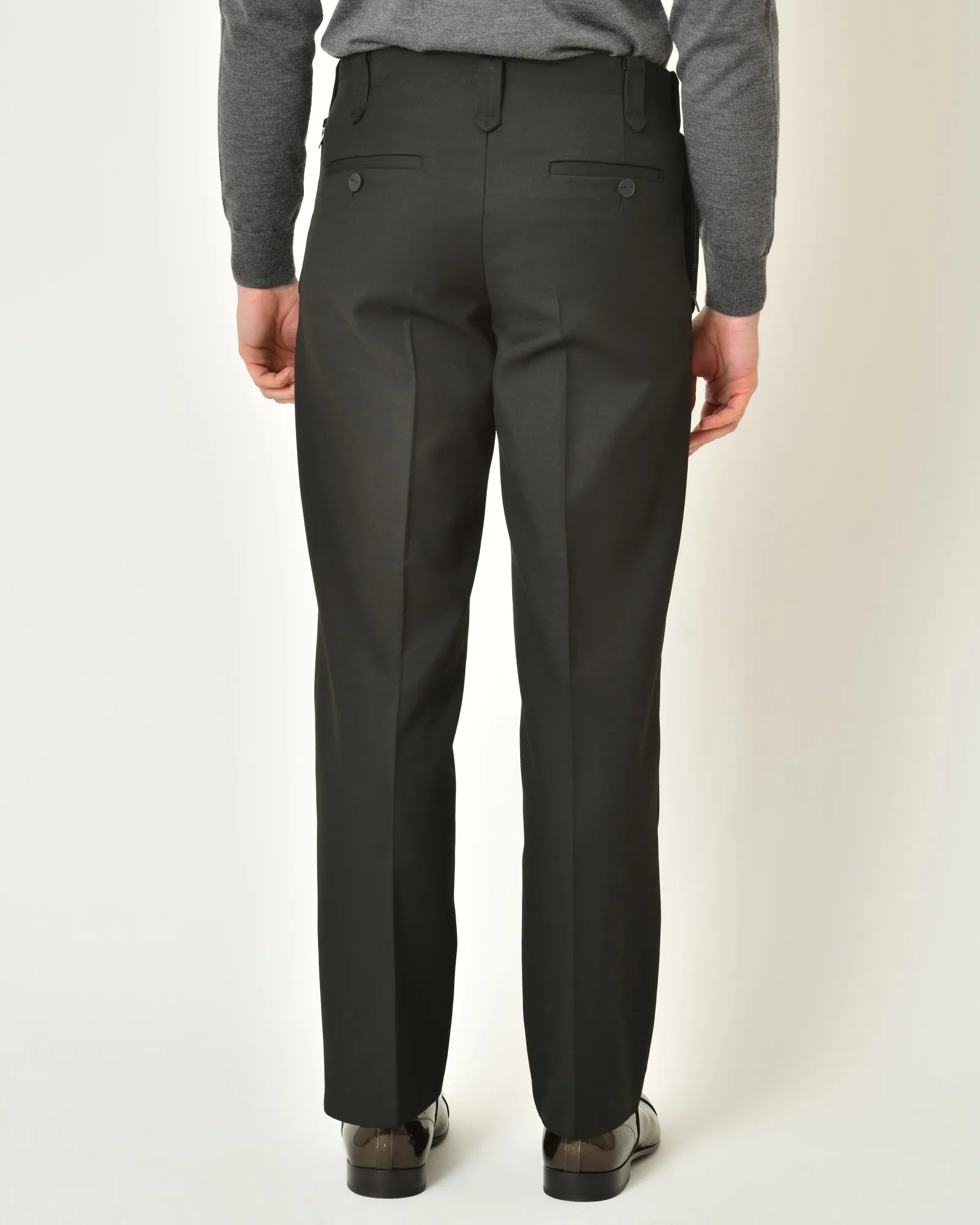 Pantalon noir à coupe droite Malloni 