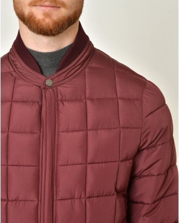 Blouson matelassé bordeaux Giancarlo Rossi 