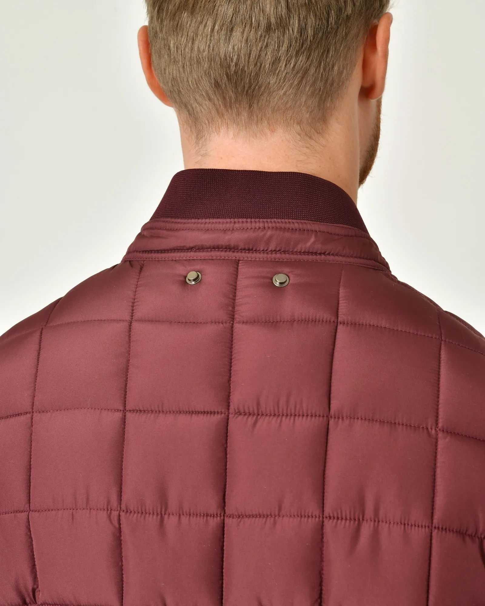 Blouson matelassé bordeaux Giancarlo Rossi 