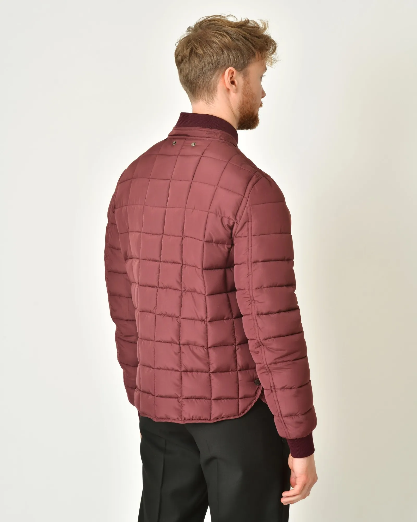 Blouson matelassé bordeaux Giancarlo Rossi 