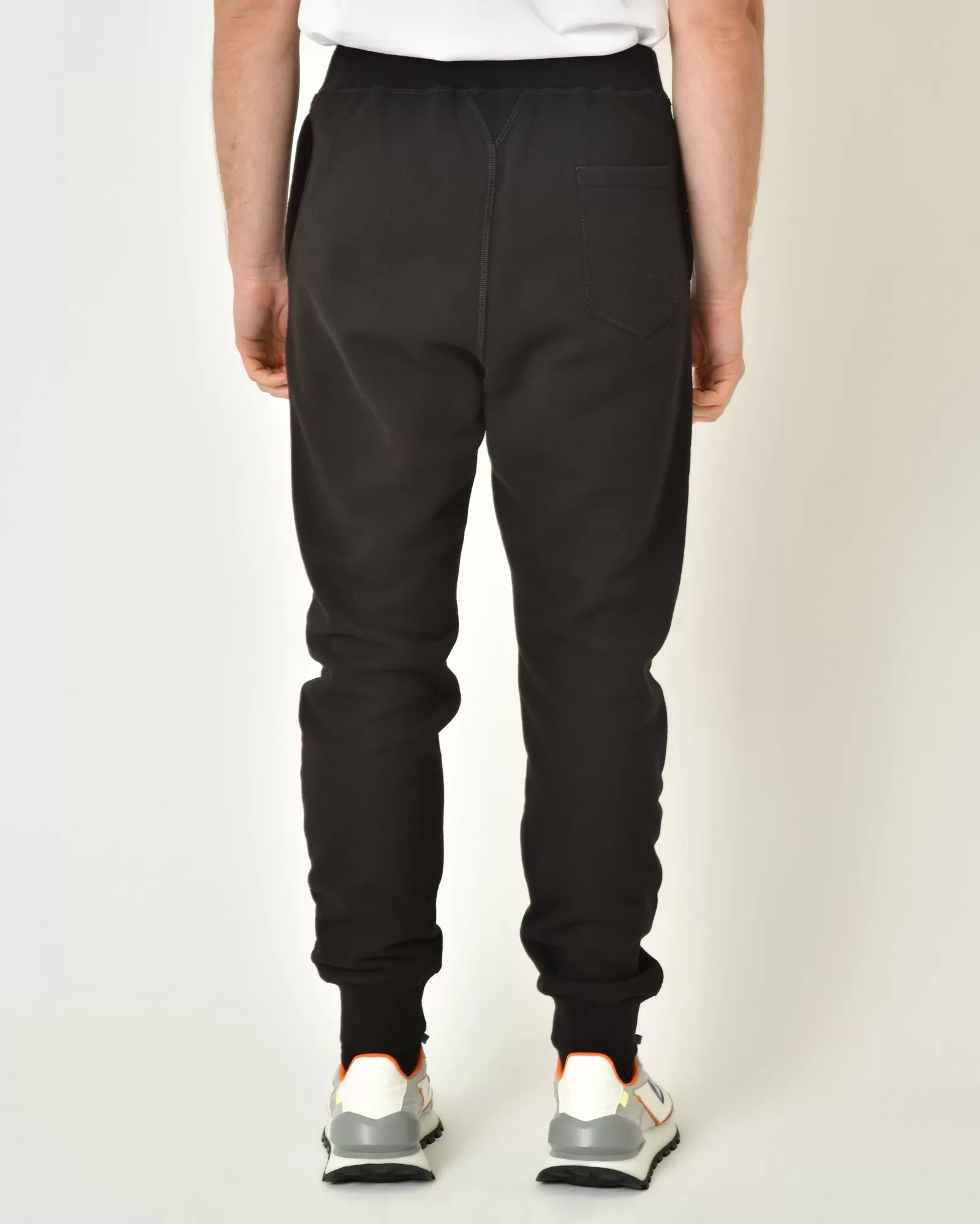 Pantalon jogging en coton noir Dsquared2 