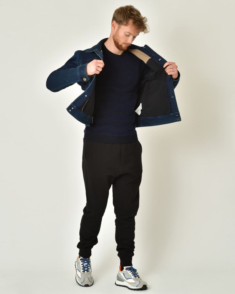 Pantalon jogging en coton noir Dsquared2 