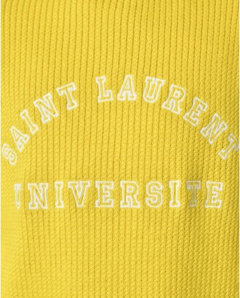 Pull en laine à broderies Saint Laurent 