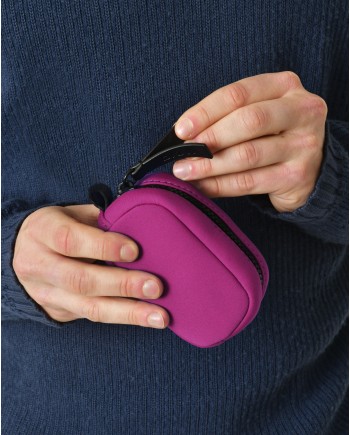 Porte-monnaie en Néoprène fuchsia Dkny 