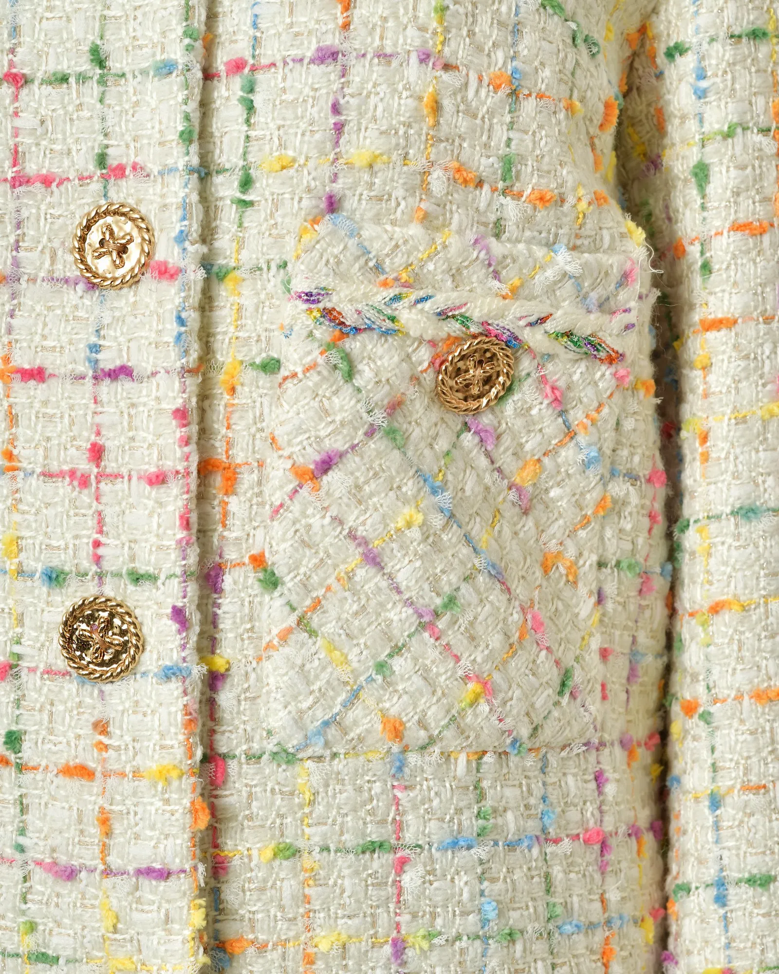 Veste en tweed multicolore Edward Achour 