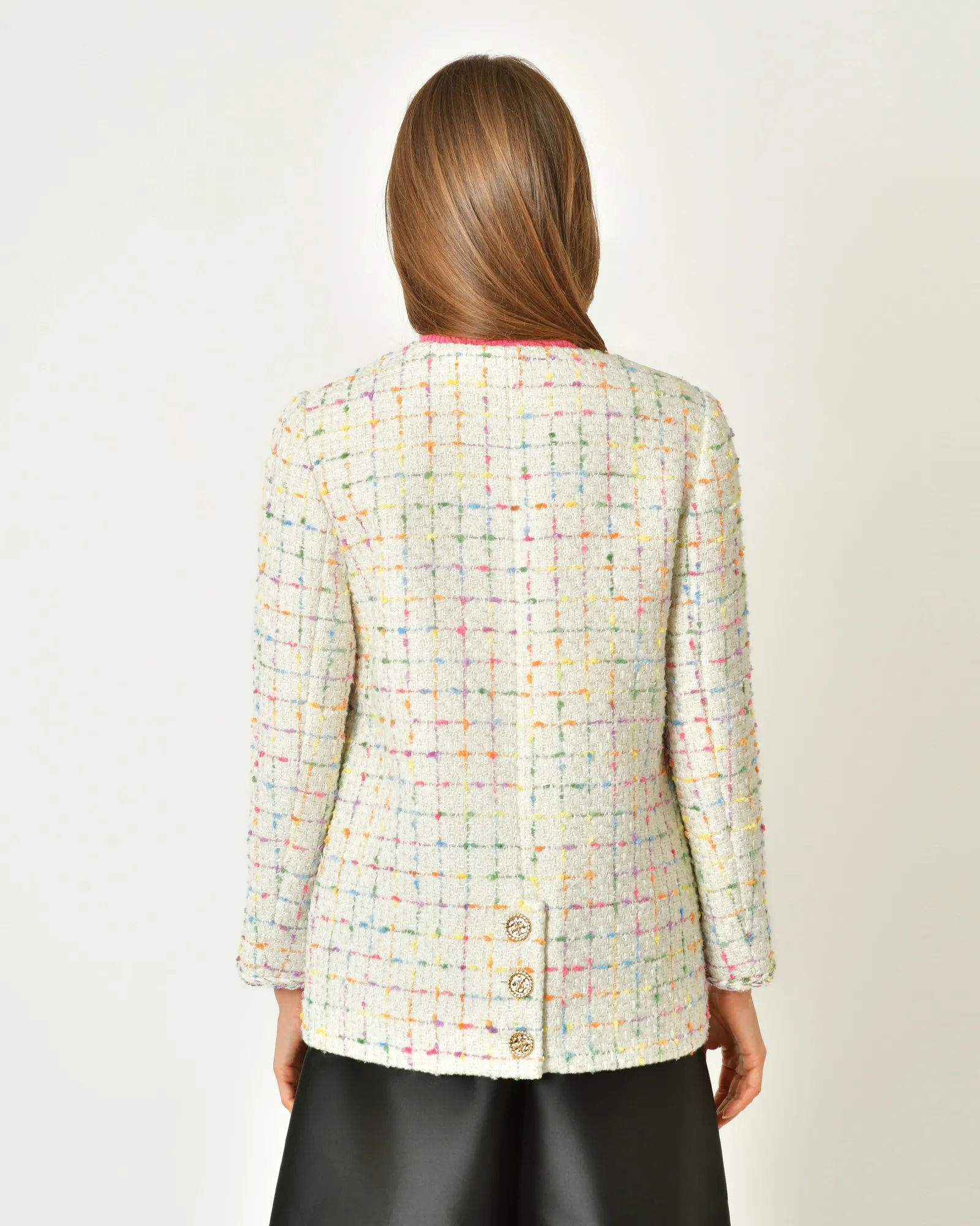 Veste en tweed multicolore Edward Achour 