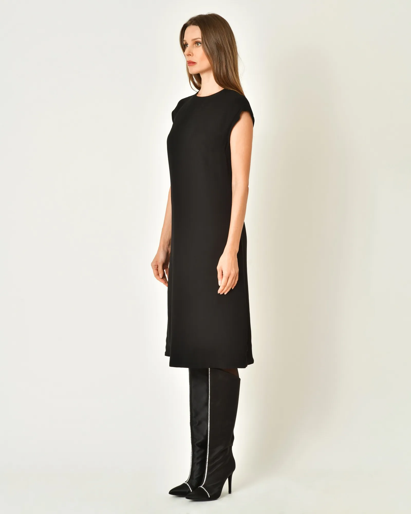 Robe en viscose sans manches Malloni 