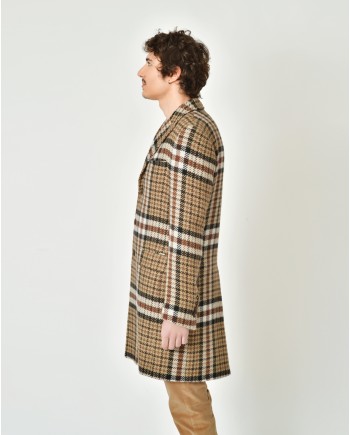 Manteau en laine prince de galles Lords & Fools 