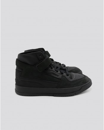 Baskets montante en cuir noir Adidas 