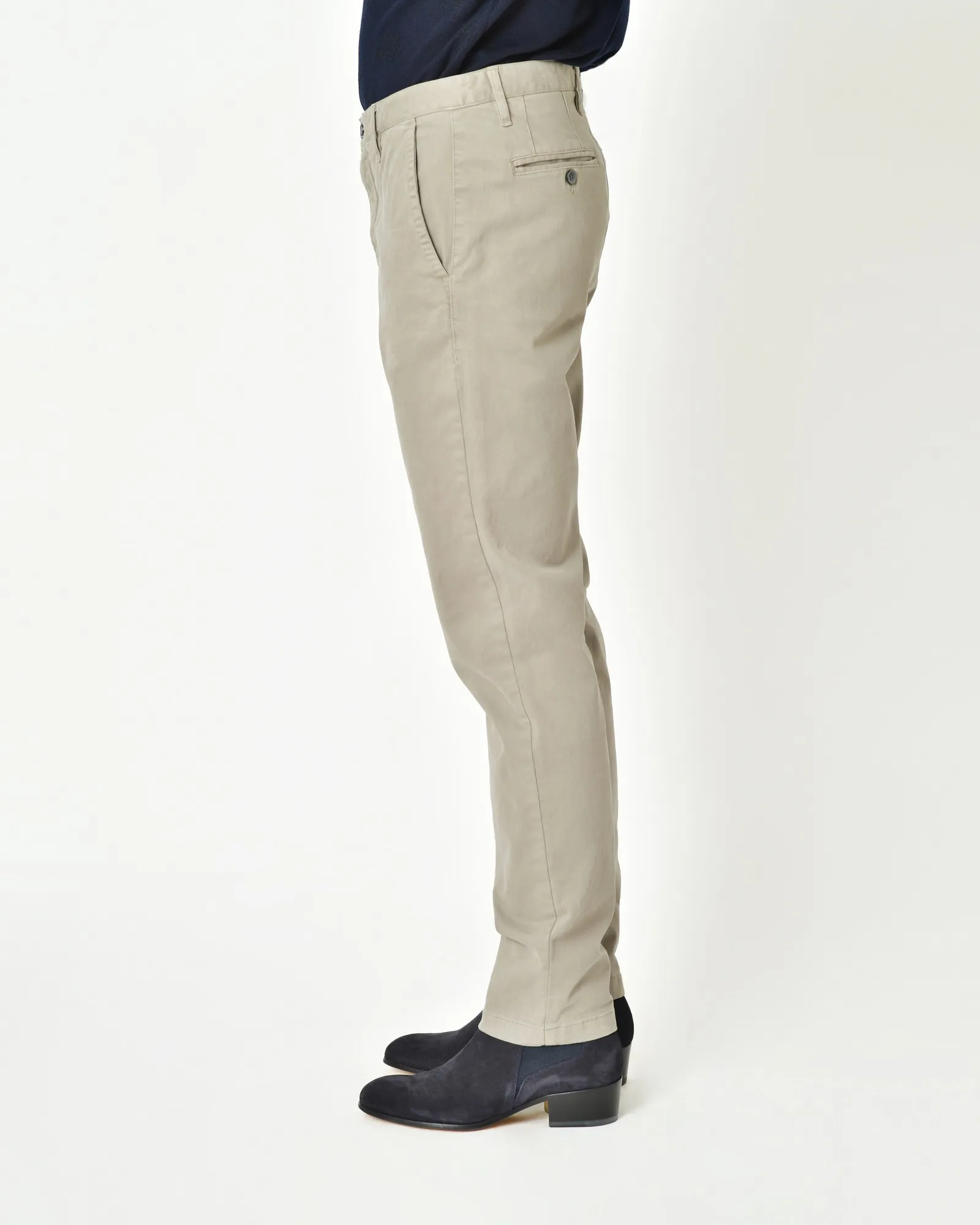 Pantalon en coton taupe Ixos 