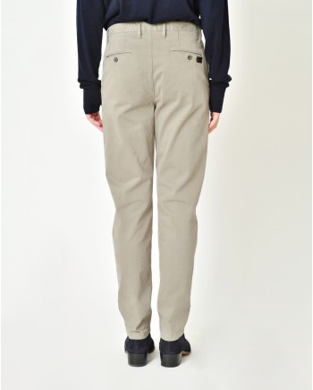 Pantalon en coton taupe Ixos 