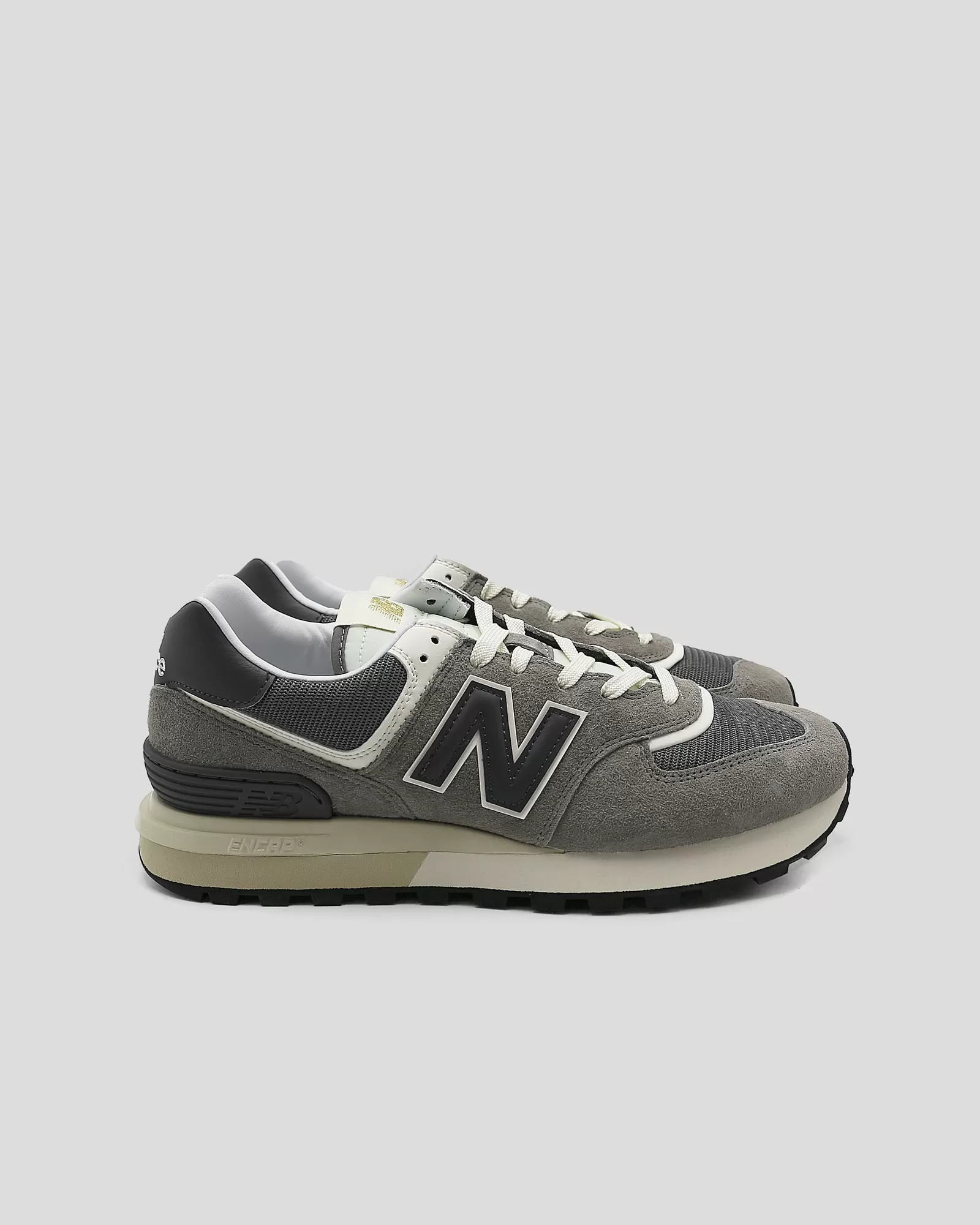 Baskets grise en toile et daim New Balance 