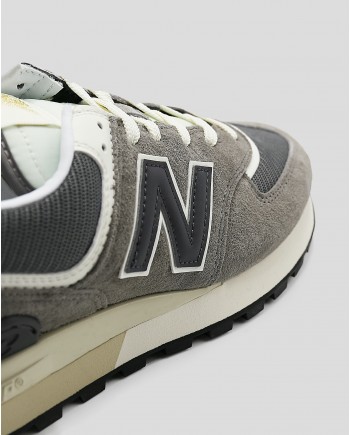 Baskets grise en toile et daim New Balance 