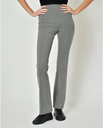 Pantalon flare taille haute gris Edward Achour 