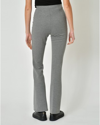 Pantalon flare taille haute gris Edward Achour 