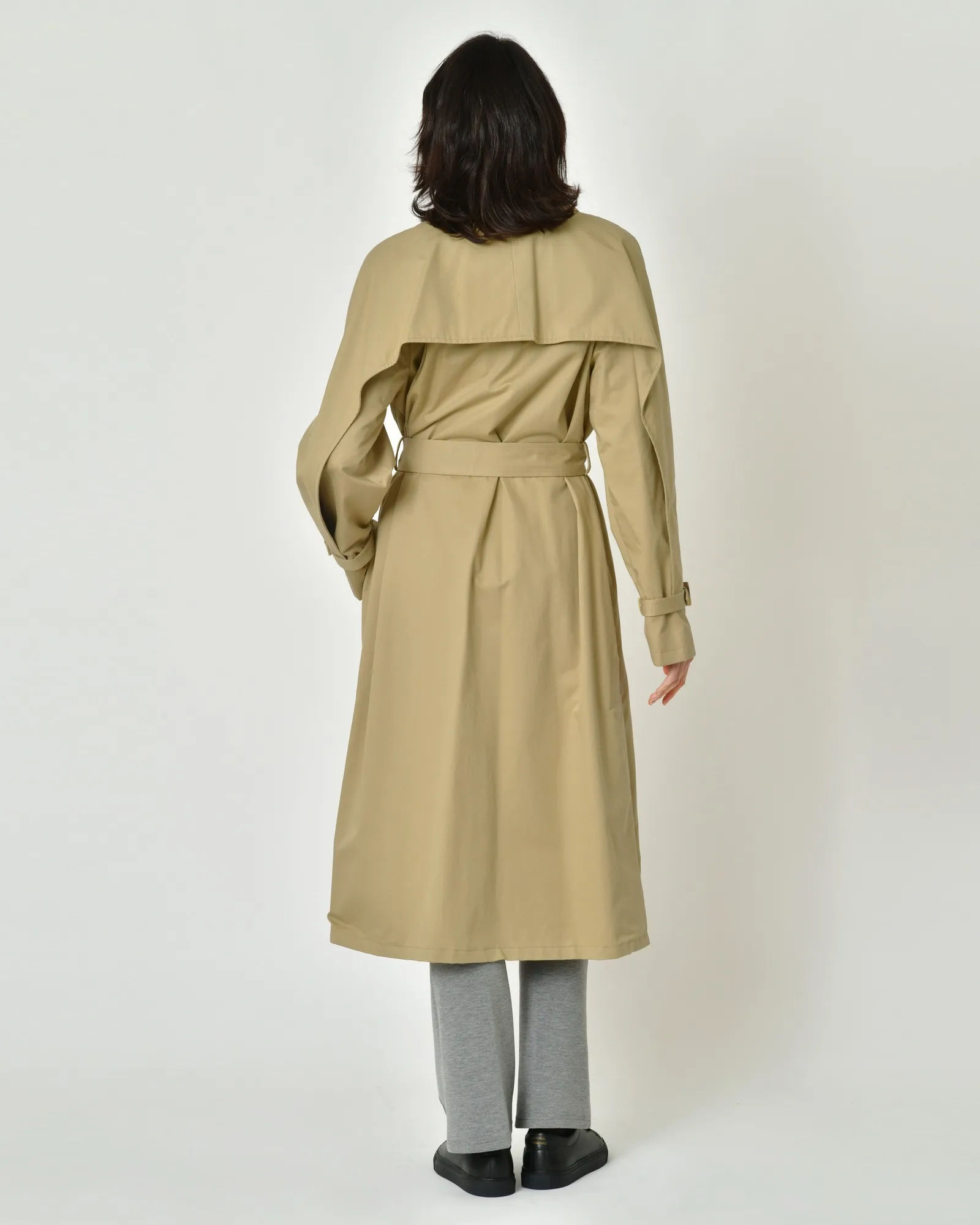 Trench-coat en gabardine de coton Paule Ka 