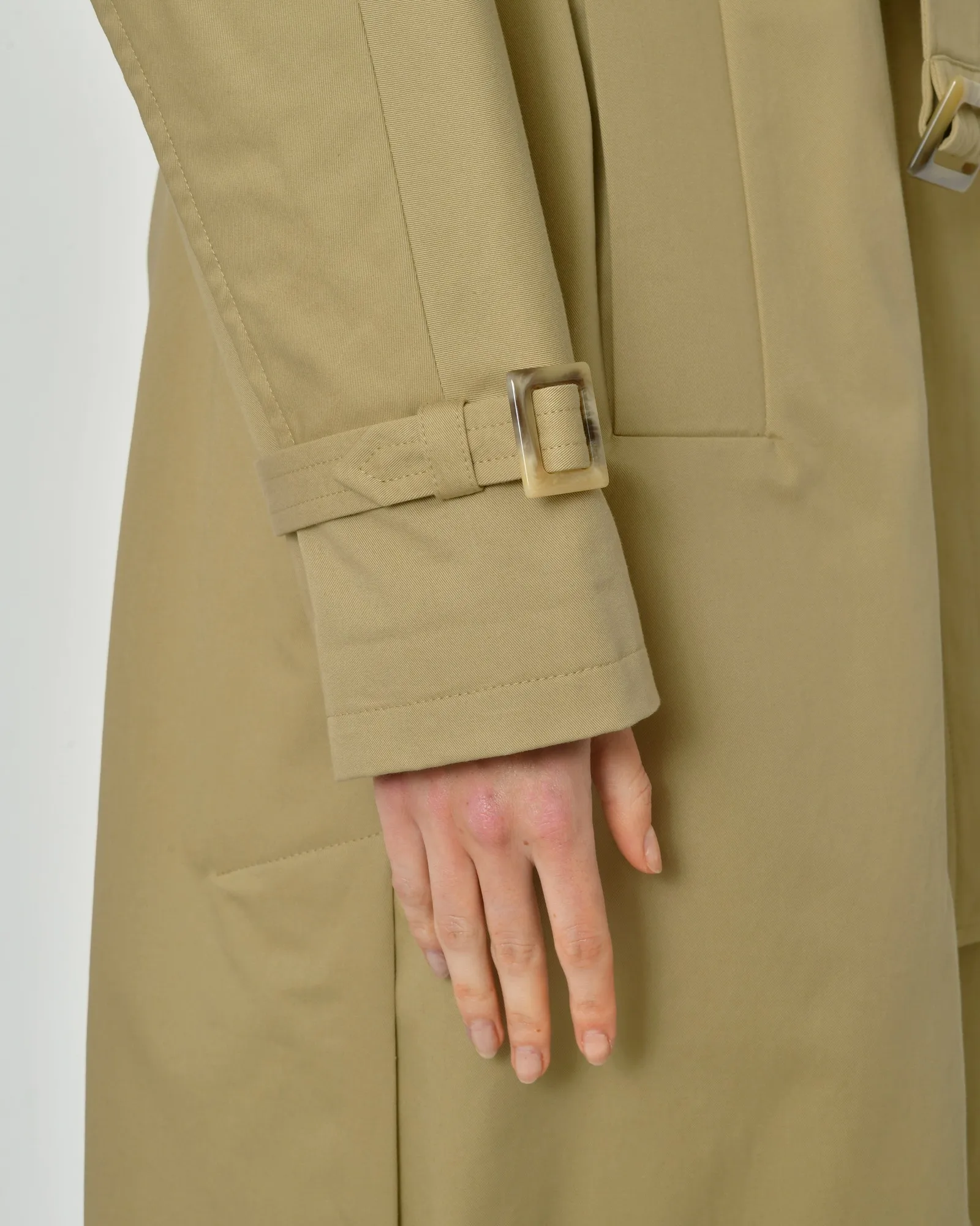 Trench-coat en gabardine de coton Paule Ka 