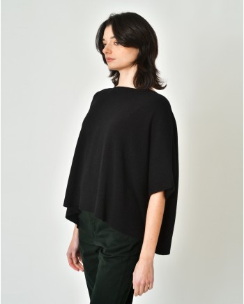 Pull en viscose et laine noire Hira 