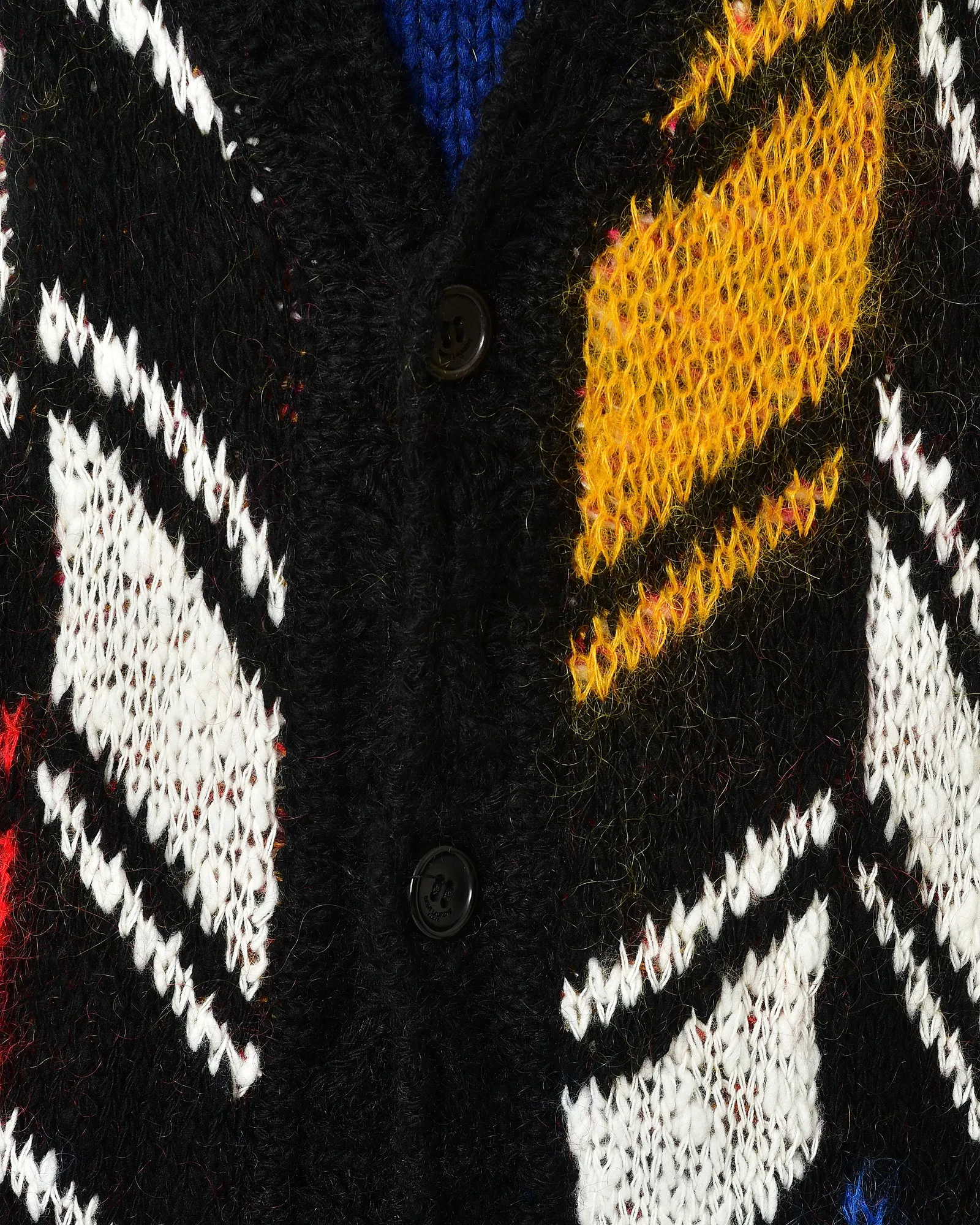 Cardigan à motif zigzag Saint Laurent 