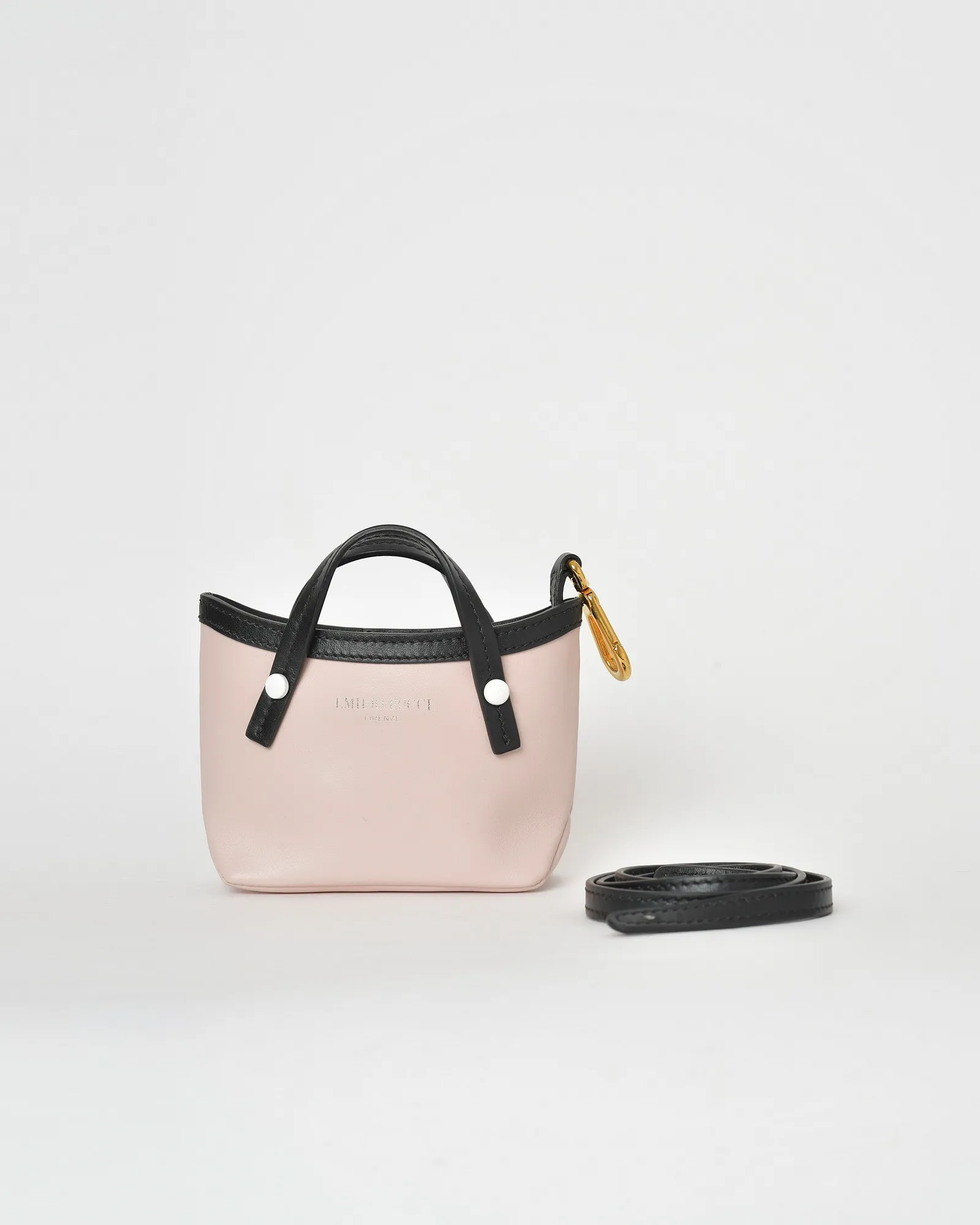 Mini-sac à main en cuir rose Emilio Pucci 