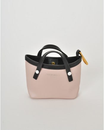 Mini-sac à main en cuir rose Emilio Pucci 