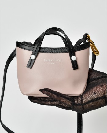 Mini-sac à main en cuir rose Emilio Pucci 