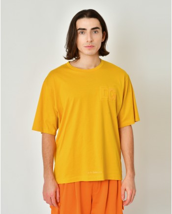 T-shirt en coton jaune Dolce & Gabbana 