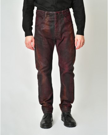 Pantalon large à imprimé peinture Nostra Santissima 