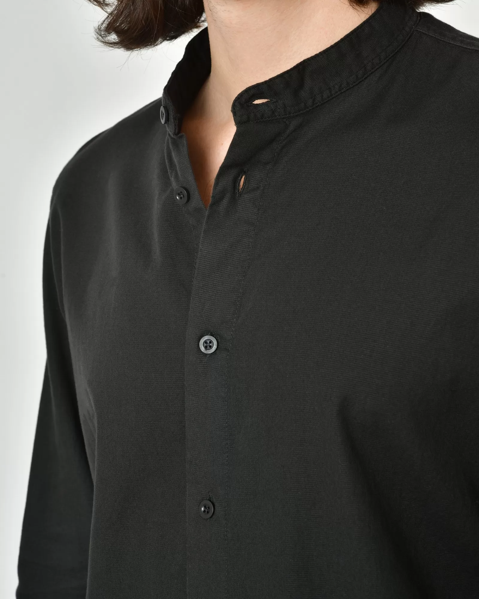 Chemise en coton noir Ixos 