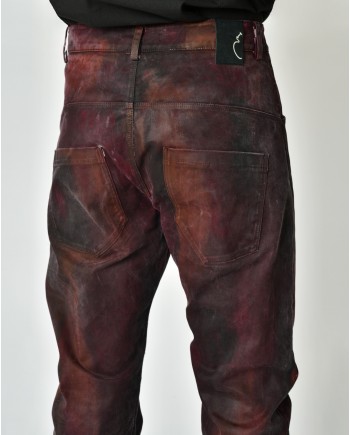 Pantalon large à imprimé peinture Nostra Santissima 