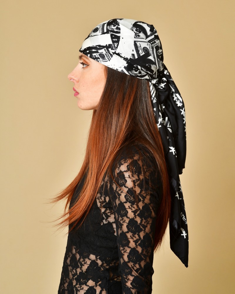 Foulard en soie imprimé Philipp Plein 