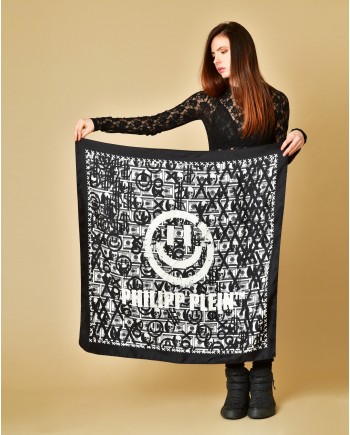 Foulard en soie imprimé Philipp Plein 