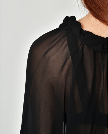 Blouse en voile transparent Nostra Santissima 