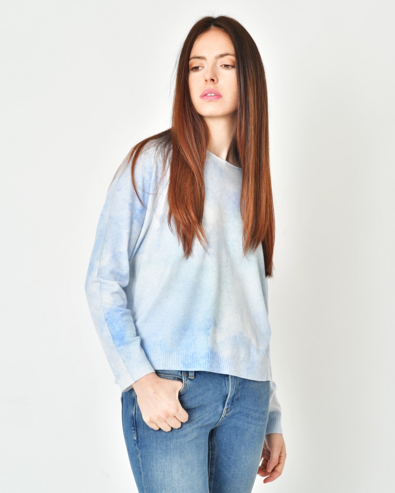 Pull en viscose et laine à imprimé Hira 