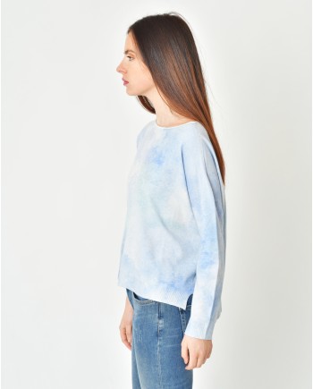 Pull en viscose et laine à imprimé Hira 