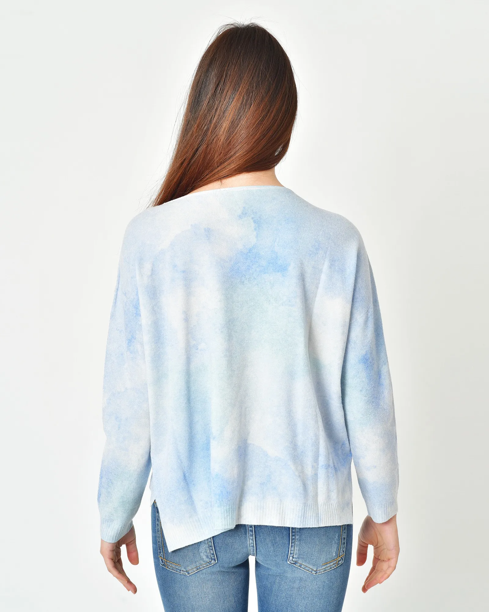 Pull en viscose et laine à imprimé Hira 