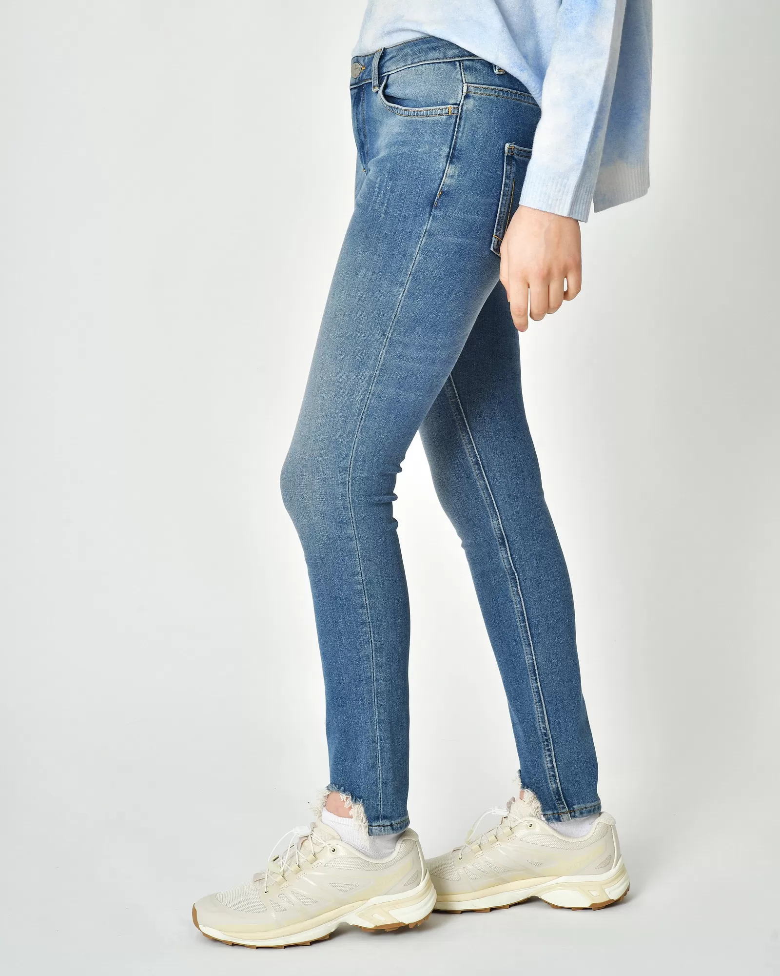 Jean skinny effilochés Hironaé 