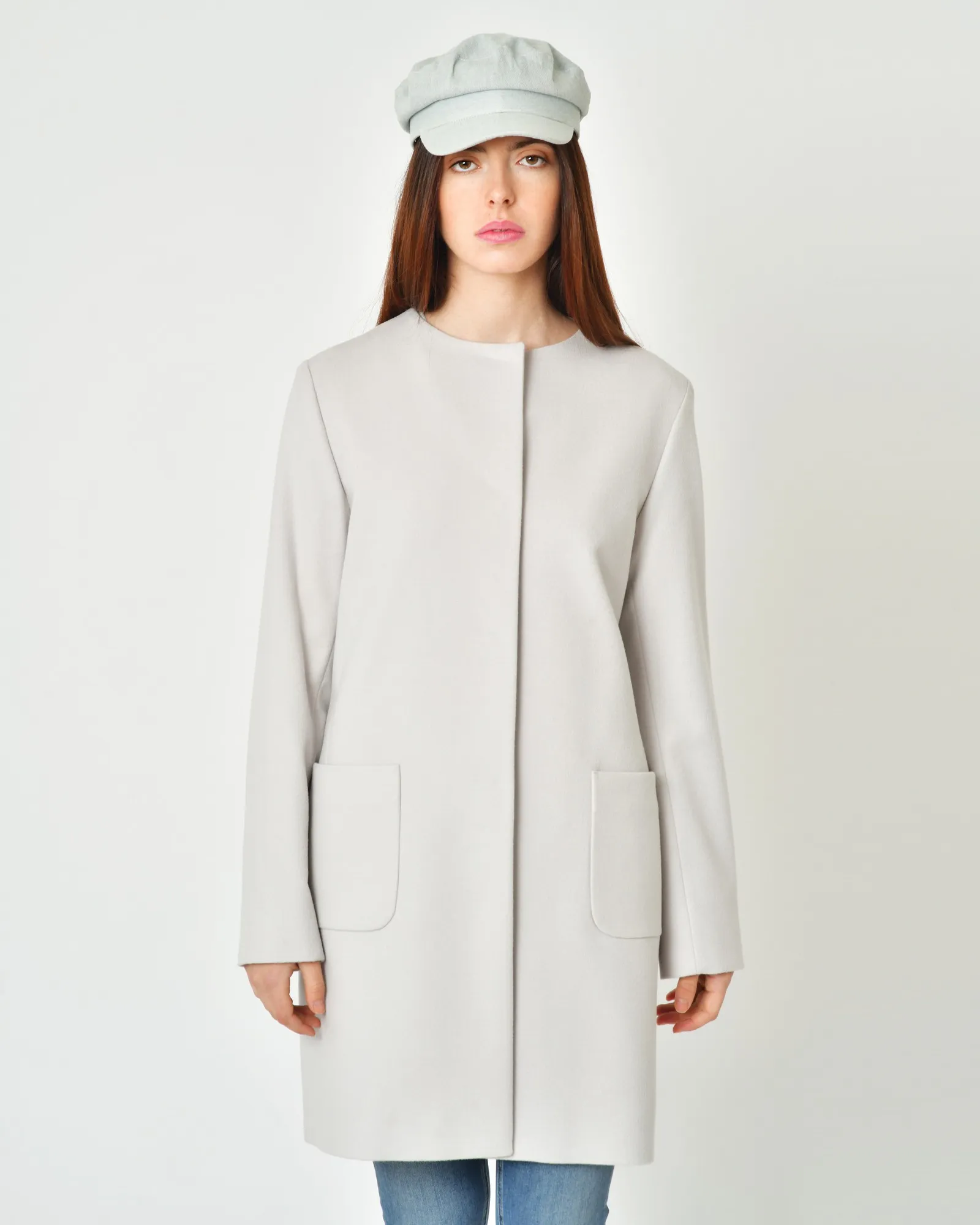 Manteau en laine et angora Cinzia Rocca 