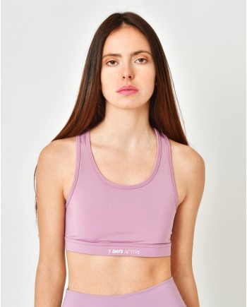 Brassière de sport en tissu violet stretch 7 Days Active 