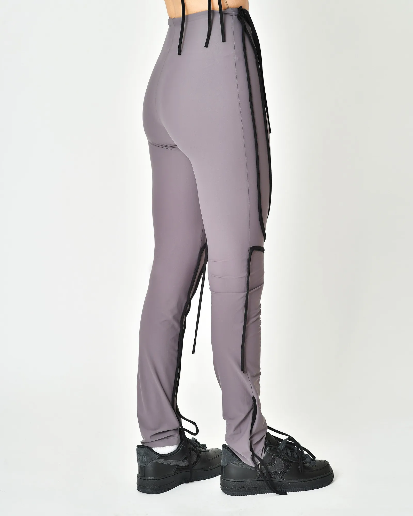 Legging en tissu stretch violet Ottolinger 