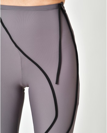 Legging en tissu stretch violet Ottolinger 