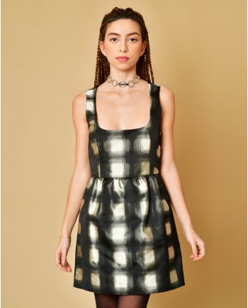 Robe imprimé à col ouvert Red Valentino 