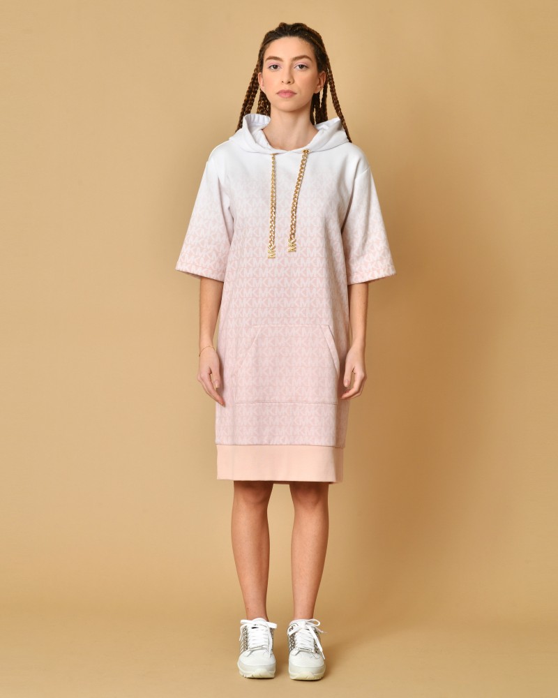 Robe en coton imprimé à capuche Michael Kors 