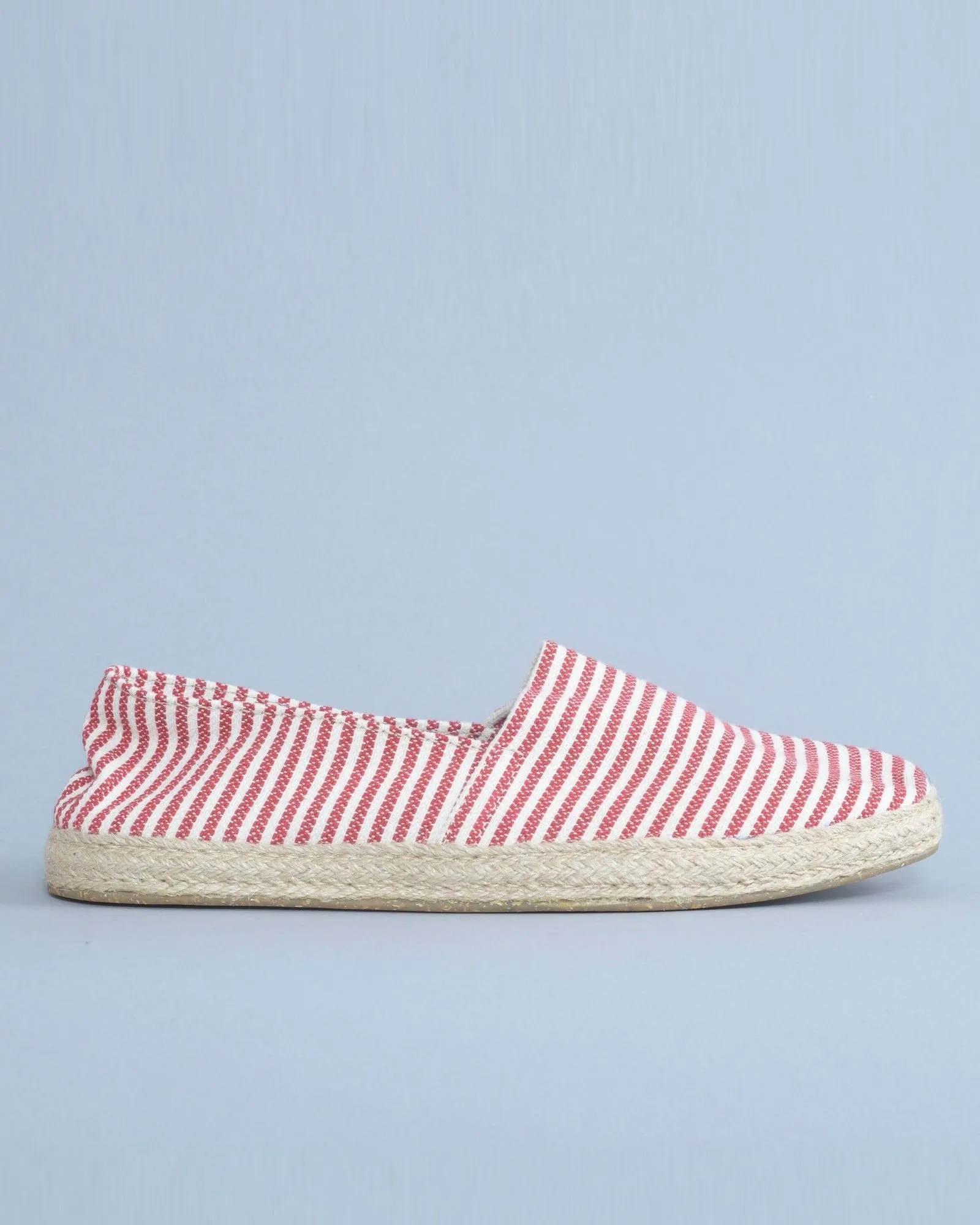 Espadrilles rouges en toile à rayures Eleventy 