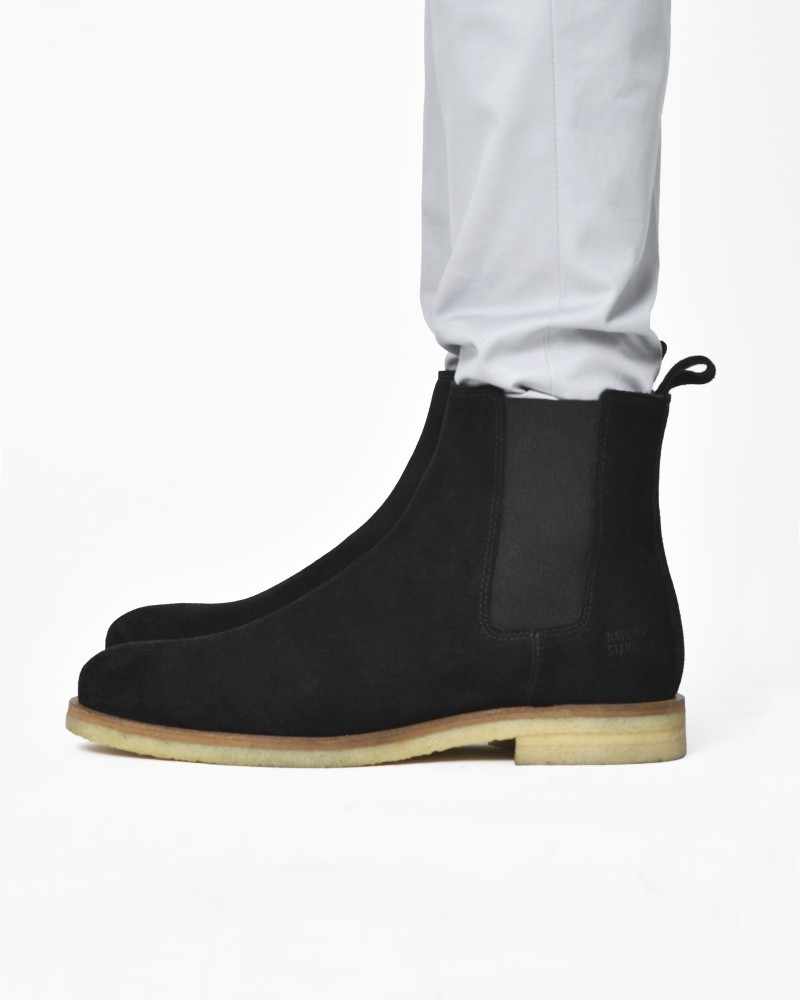 Bottines en daim noir National Standard 